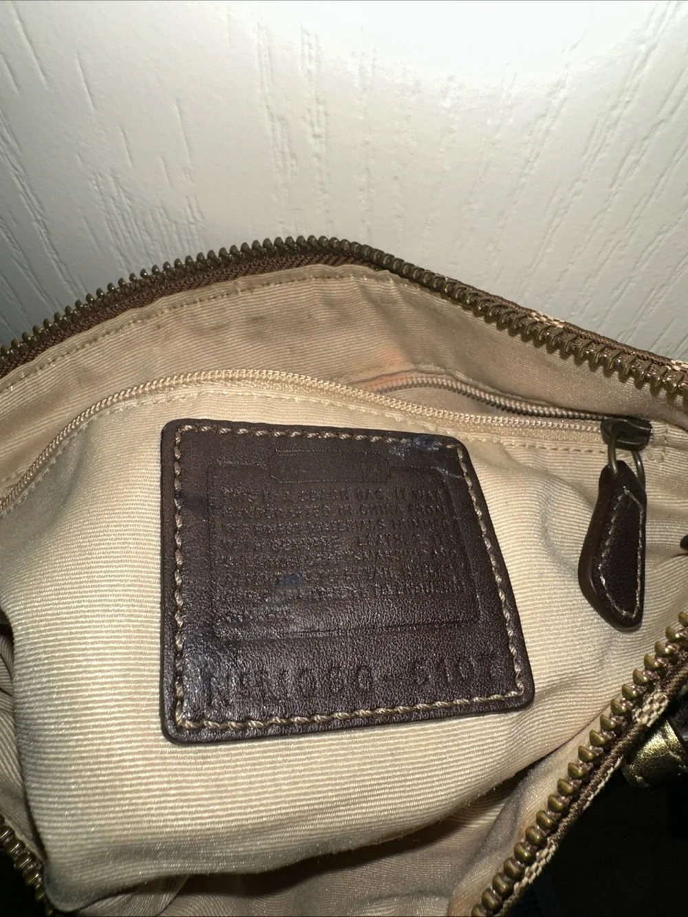 Vintage Y2K Coach 2005 Mini Belt Shoulder Bag in Khaki Brown - 5107